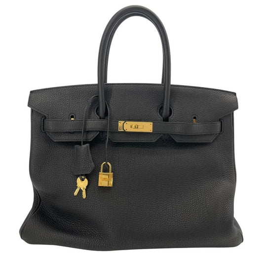 HERMES Birkin 35 Black Togo with Gold Hardware - Iconic Luxury Handbag