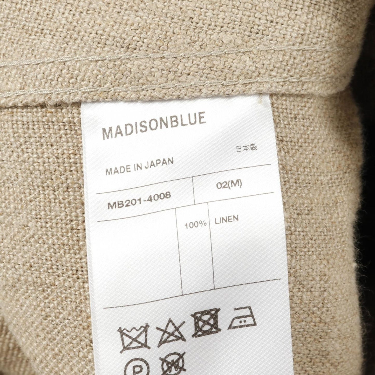 MADISONBLUE Jumper Skirt Maxi Dress in Beige Heavy Linen