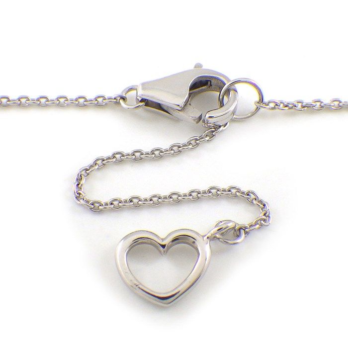 Ponte Vecchio Diamond Necklace 0.10ct in K18 White Gold