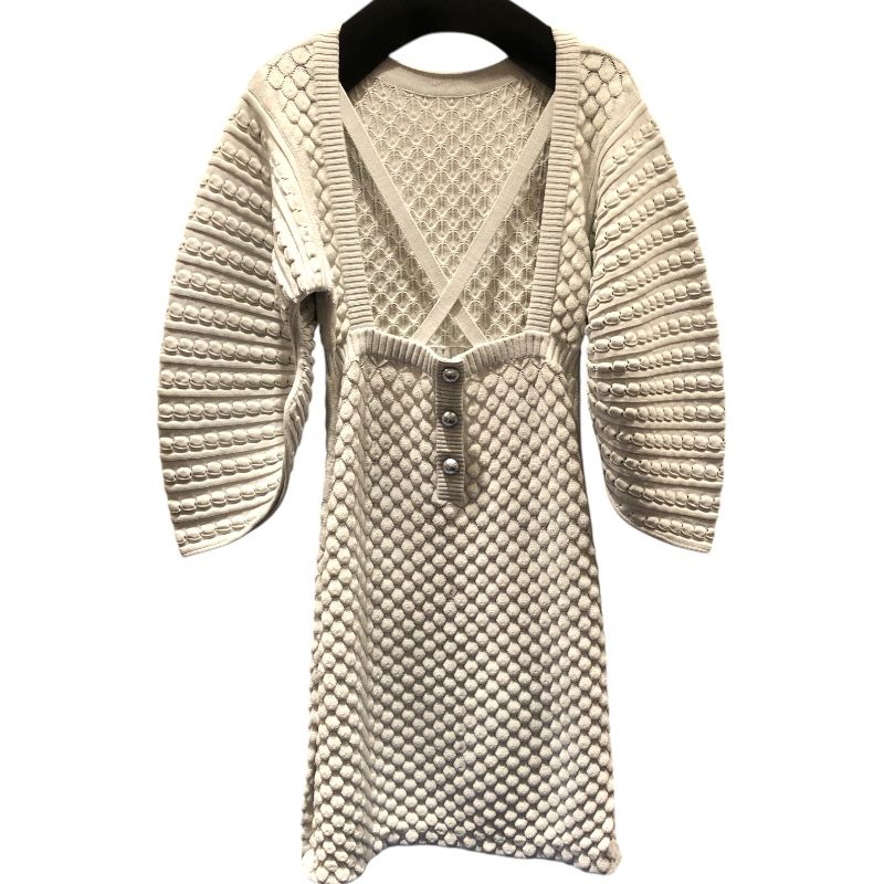 CHANEL Rayon Knit Dress - Timeless Elegance for the Modern Woman