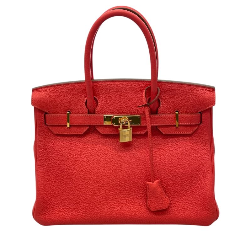 HERMES Birkin 30 Bougainvillea with Gold Hardware - Timeless Elegance