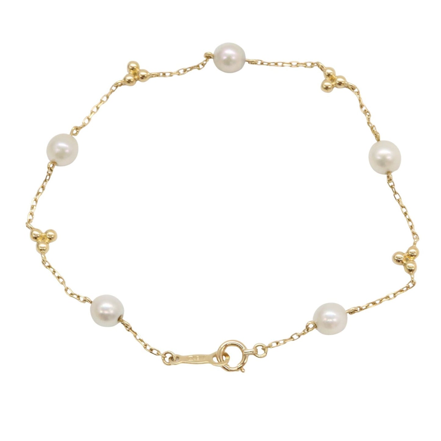 MIKIMOTO Pearl Bracelet in 18K Yellow Gold - Timeless Elegance