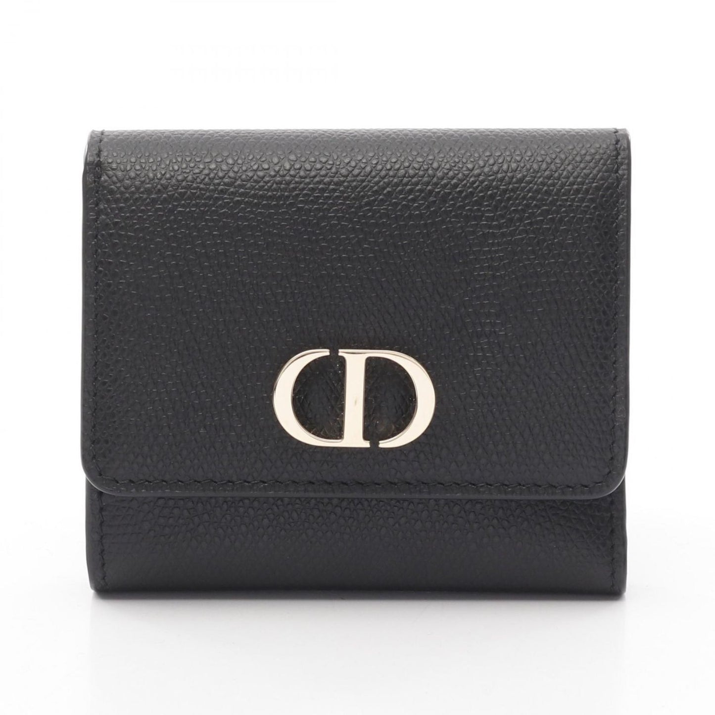 Dior 30 Montaigne Lotus Wallet in Black Leather - Exquisite Craftsmanship
