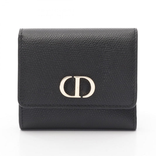 Dior 30 Montaigne Lotus Wallet in Black Leather - Exquisite Craftsmanship