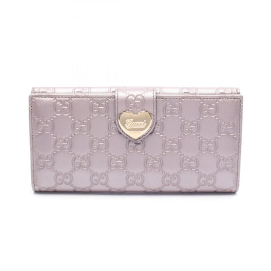 GUCCI Lovingly Crafted Heart Wallet in Metallic Purple