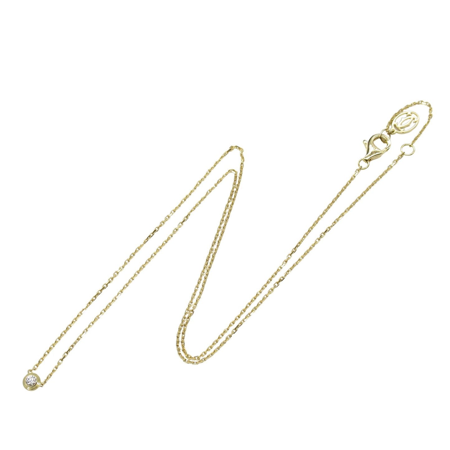 CARTIER Amour Necklace in 18K Yellow Gold with Diamonds