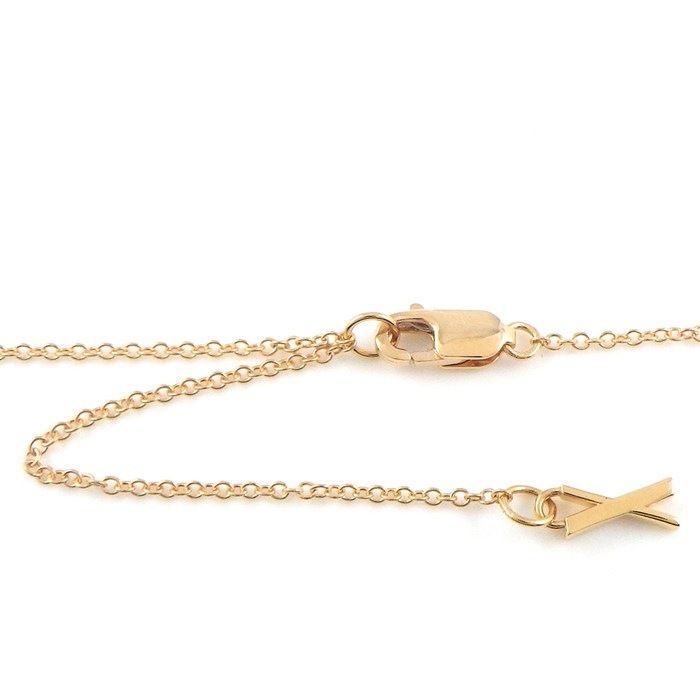 Tiffany & Co. Atlas X Interlocking Double Circle Necklace in K18PG