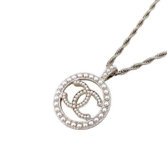 CHANEL Coco Mark Pearl Necklace - Exquisite Gold Elegance