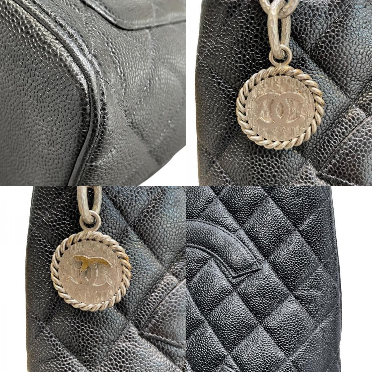 CHANEL Reissue Tote A01804 Black Caviar Leather with Silver Hardware