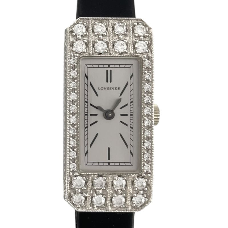 Longines Ladies Watch L2.159.7 - K18WG & Leather Strap