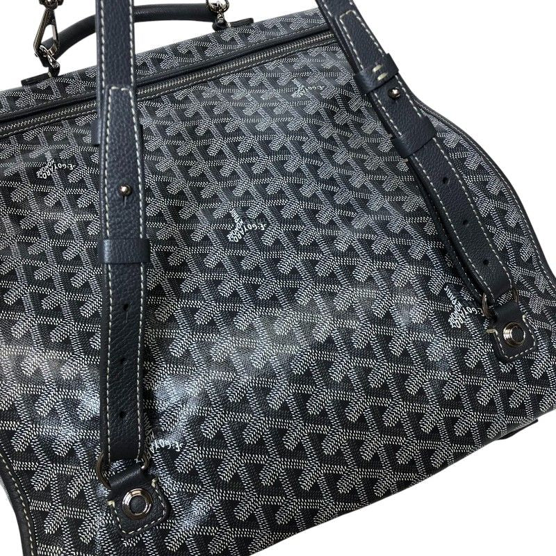 GOYARD Saint Leger Backpack in Gray with Silver Hardware