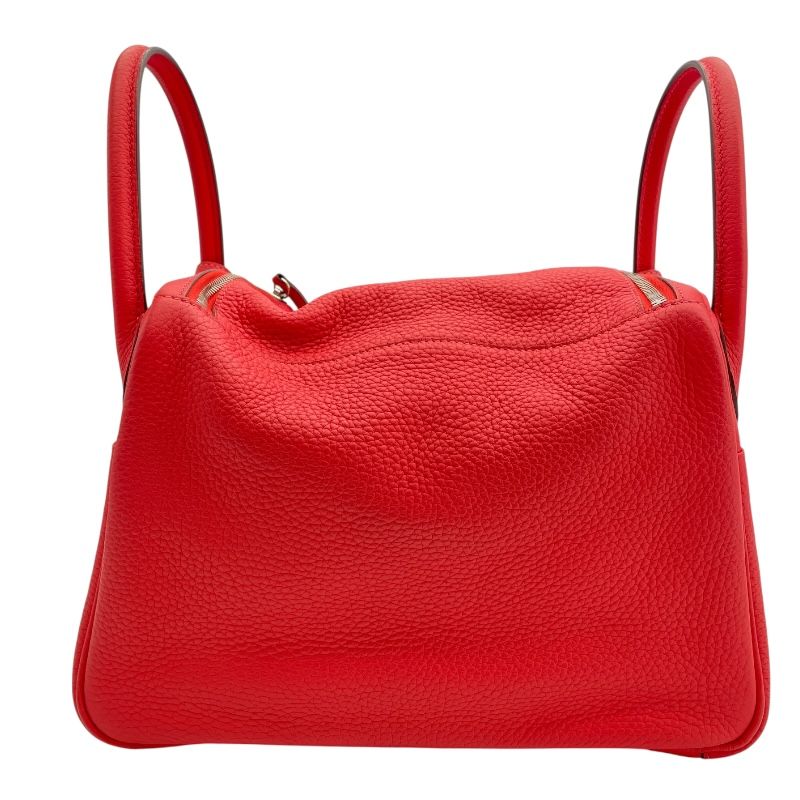 HERMES Lindy 30 Bougainvillea with Silver Hardware - Exquisite Craftsmanship