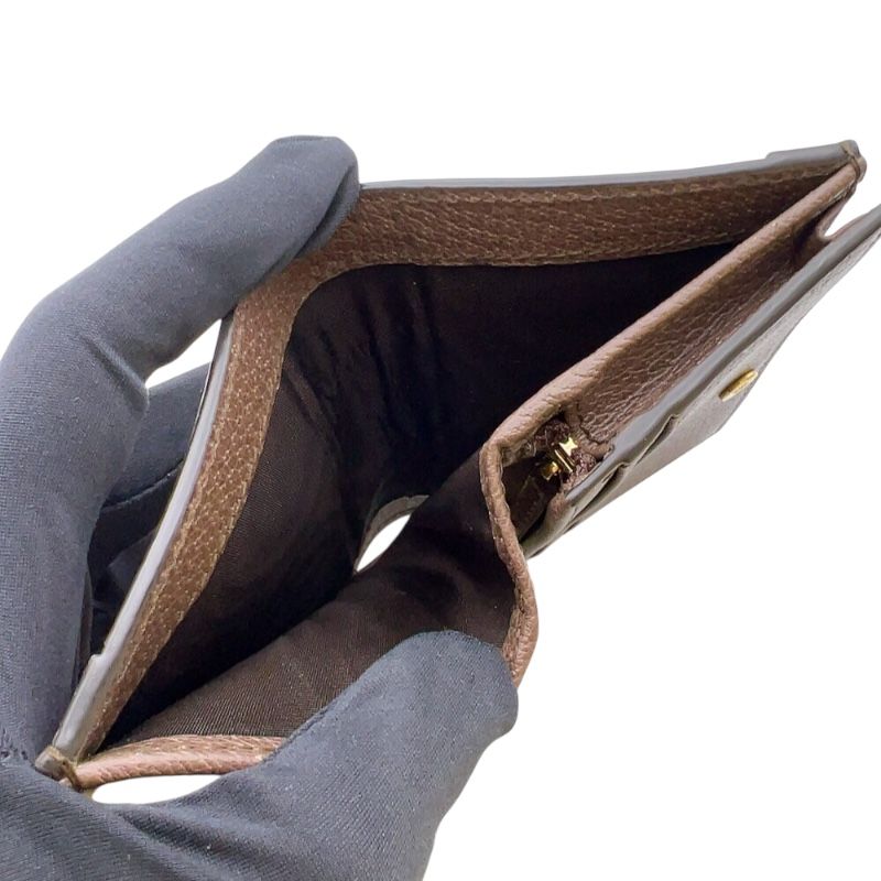 GUCCI Ophidia GG Mini Wallet - Brown with Gold Hardware