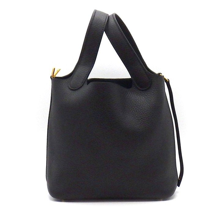 HERMES Picotin Lock PM Handbag - Black Togo Leather, 2024 Edition