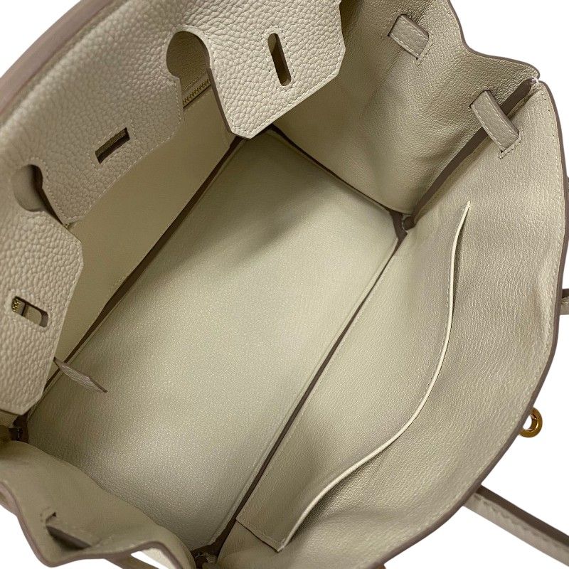 HERMES Birkin 25 B Stamp Clé PG Hardware in Craie - Exquisite Luxury
