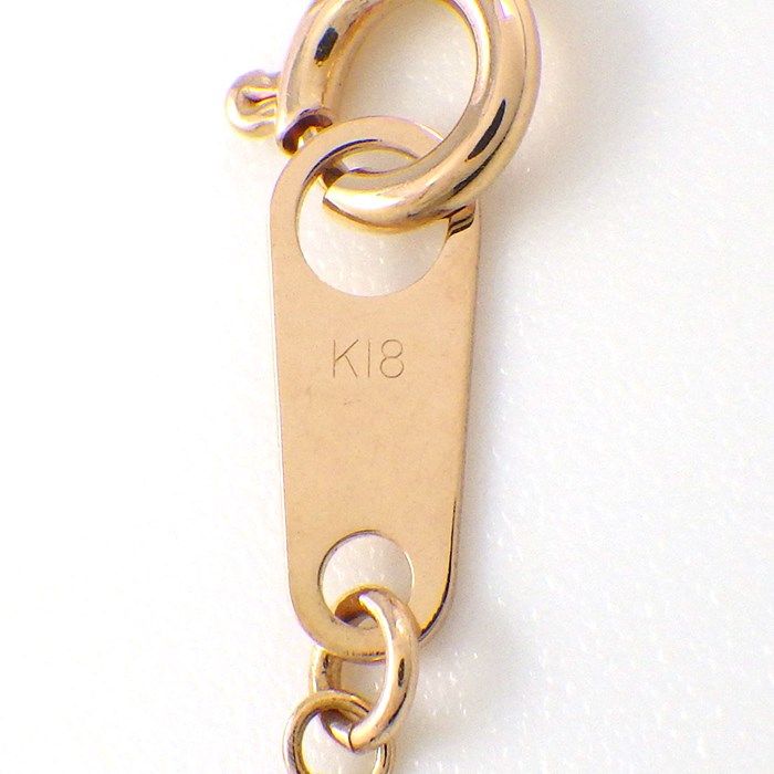 Elegant Cross Motif Diamond Necklace in K18 Pink Gold - 0.45ct