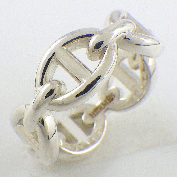 HERMES Chaine d'Ancre PM Ring in Silver 925 - Size 9