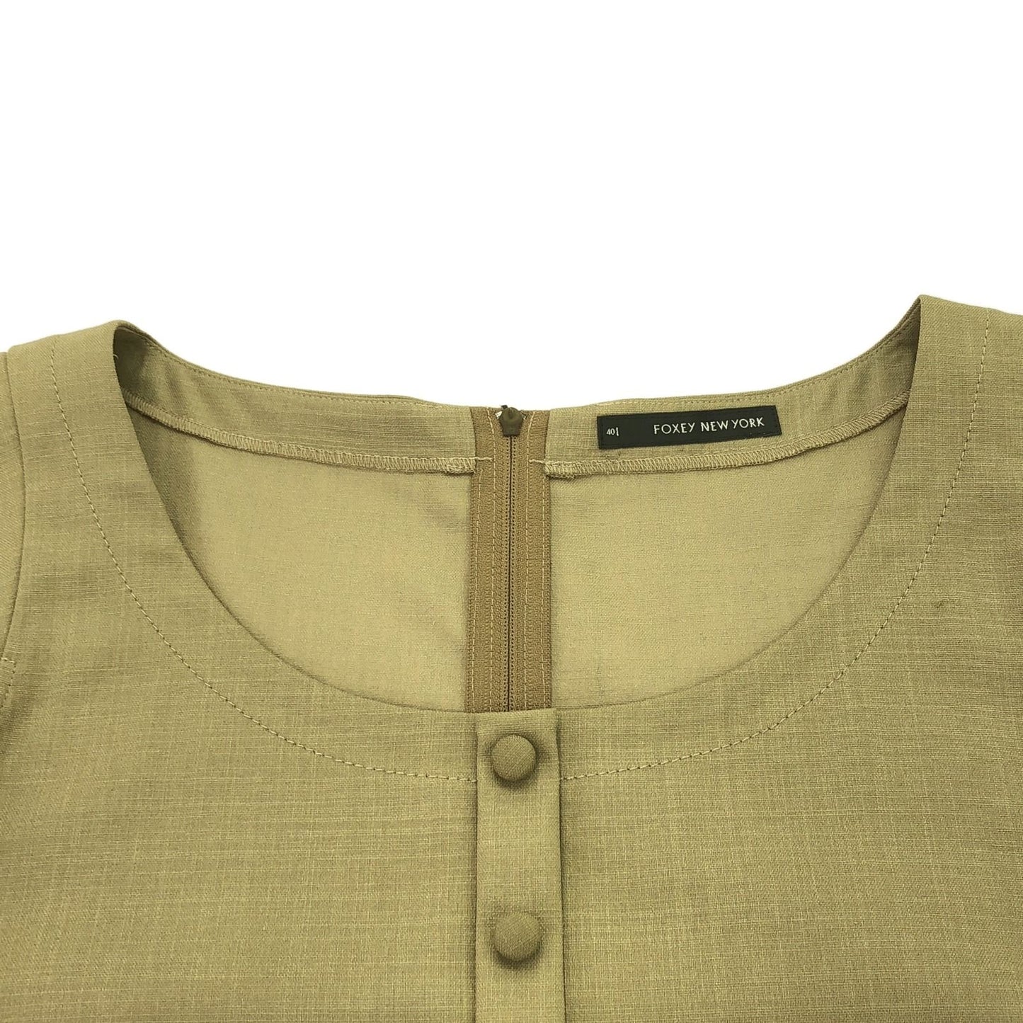 FOXEY NEW YORK Elegant Beige Dress - Timeless Sophistication