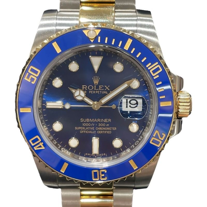 Rolex Submariner 116613LB Blue K18/SS Automatic Men's Watch