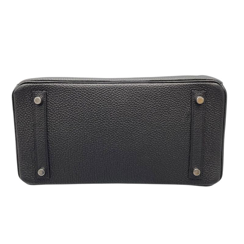 HERMES Birkin 30 U Stamp Black Togo Leather Handbag with Silver Hardware