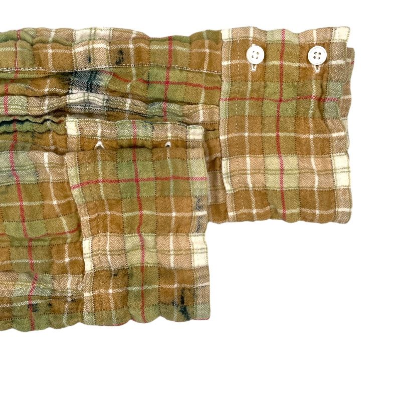 Faith Connexion Multi-Color Bleached Check Flannel Shirt for Men