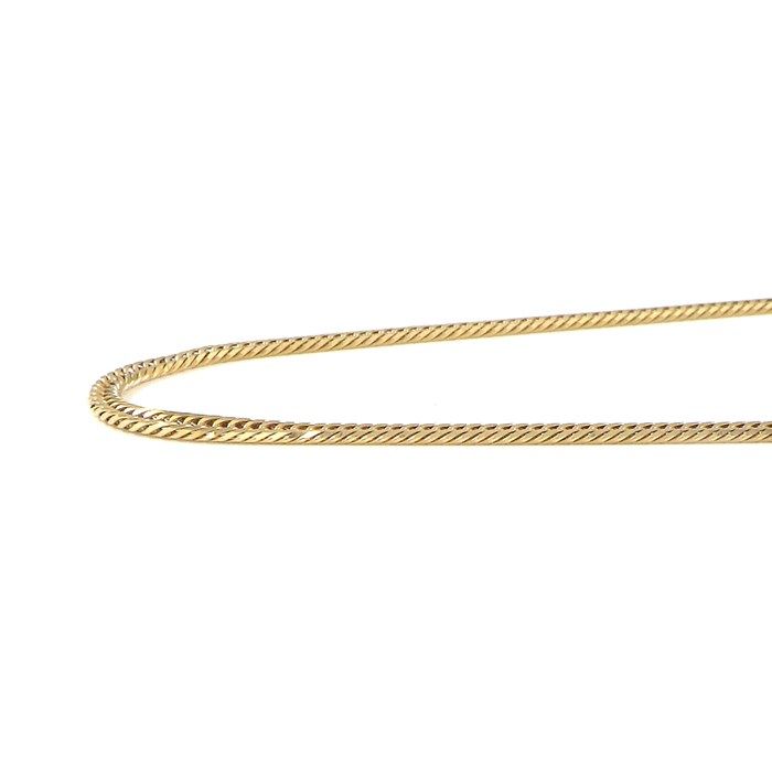 K18YG Triple Link Chain Necklace - Exquisite Craftsmanship