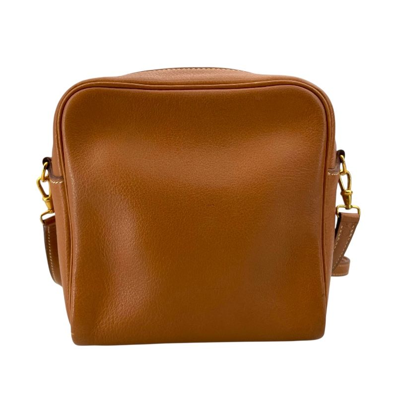 HERMES Jackie Gold Vache Leather Shoulder Bag with Gold Hardware