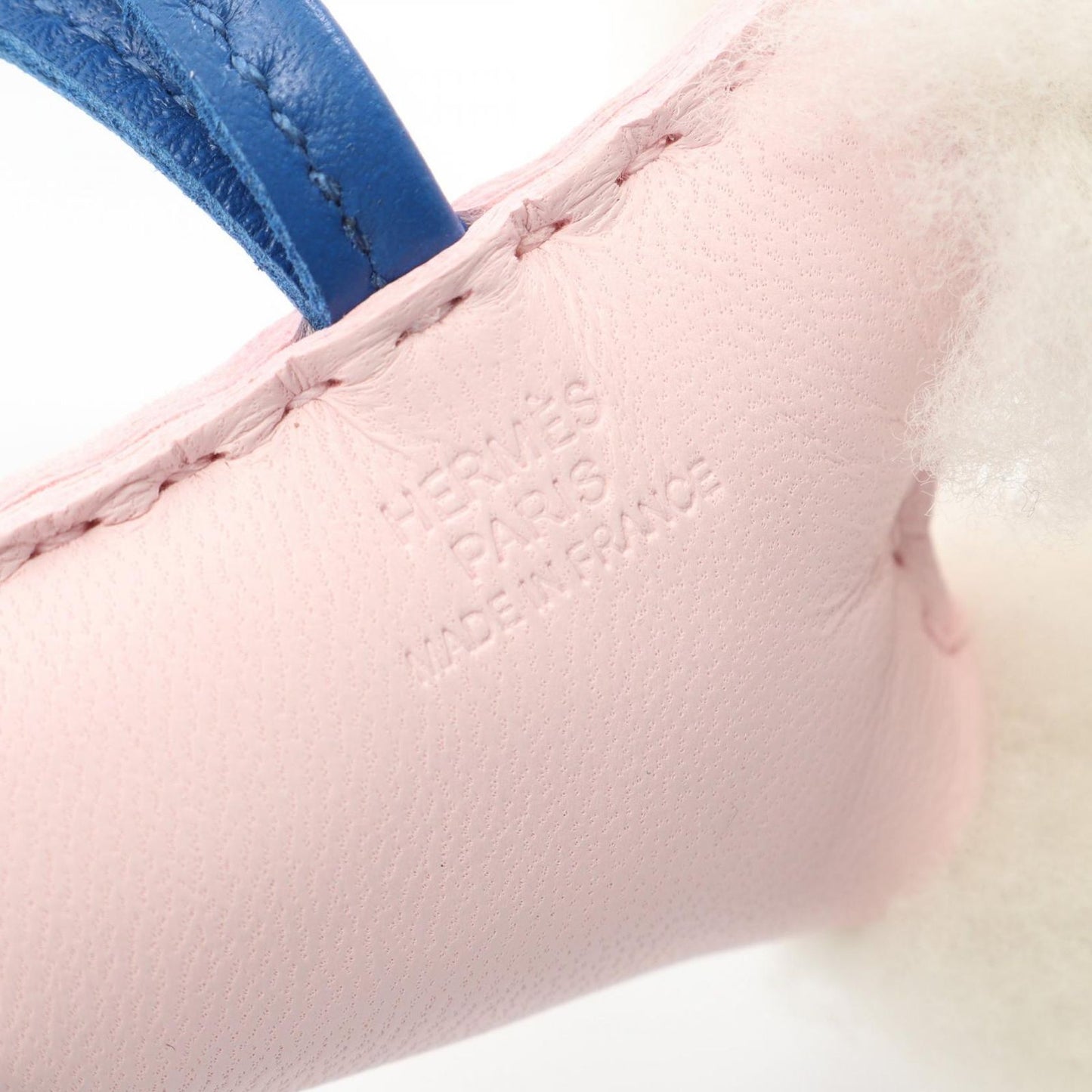 HERMES Buddy Charm in Rose Darlin & Blue France - Unused Luxury Accessory