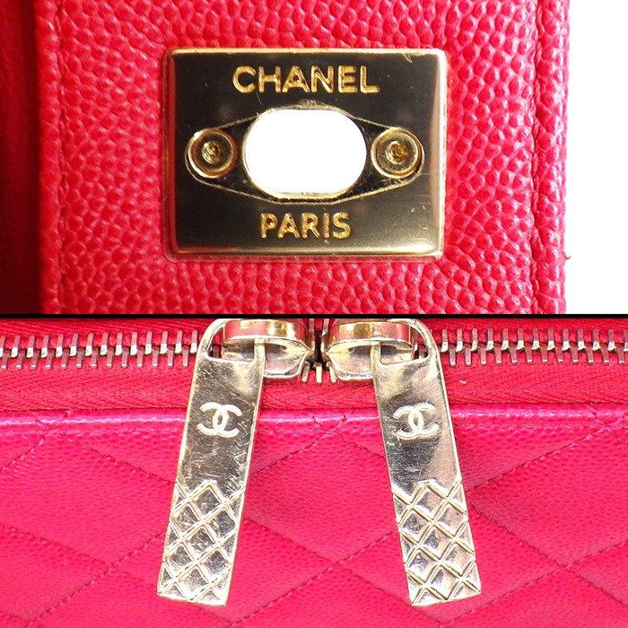 Chanel Business Affinity Handbag A93750 in Red Caviar Leather