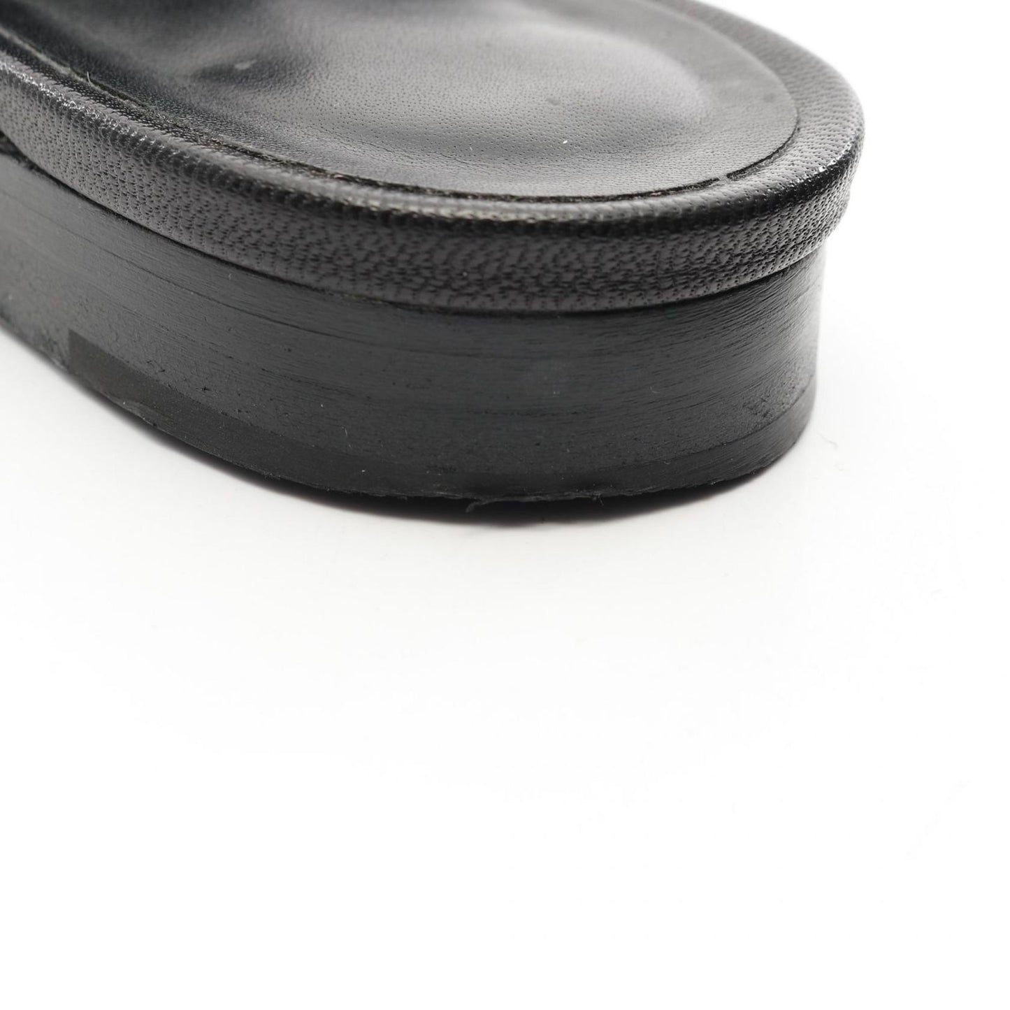 HERMES Oz Kelly Buckle Sandals - Elegant Black 38.5