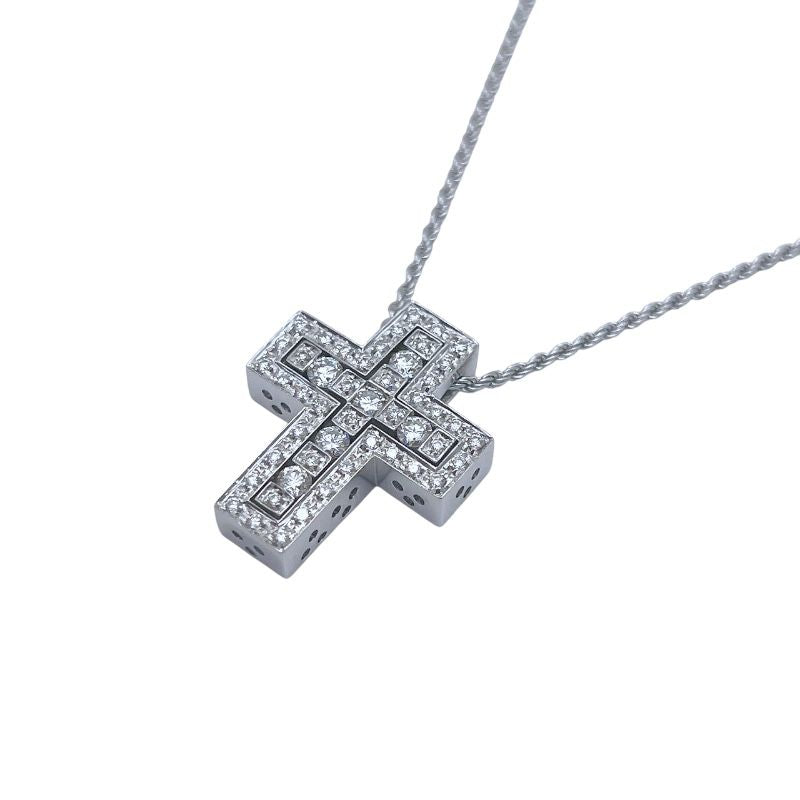 Damiani Belle Époque Necklace in K18 White Gold with Diamonds