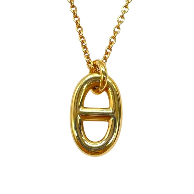 HERMES Chaine d'Ancre Flandor PM Necklace in Pink Gold