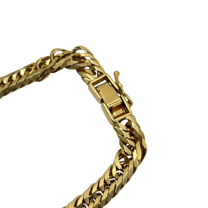 Exquisite 12-Faceted Triple K18 Figaro Necklace for Men