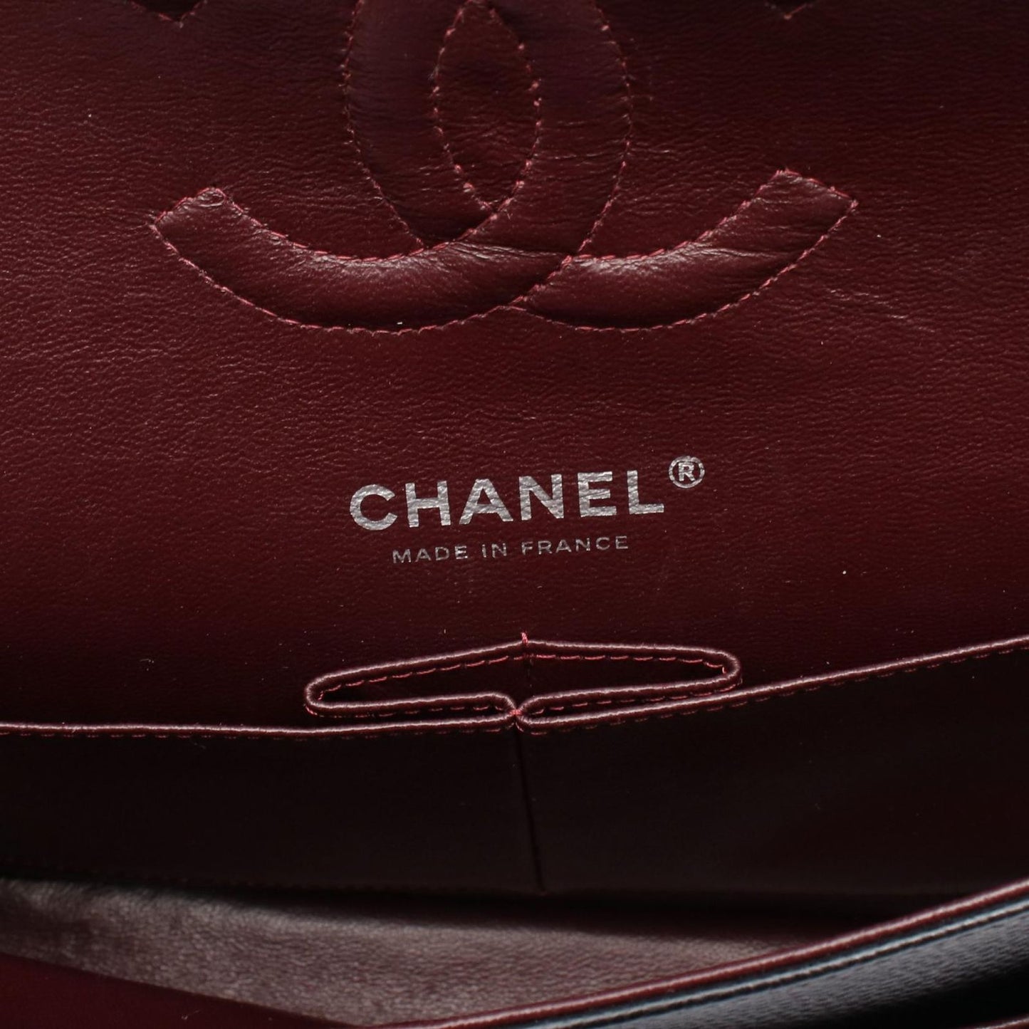 CHANEL Matelassé Double Flap Shoulder Bag in Black Caviar Skin