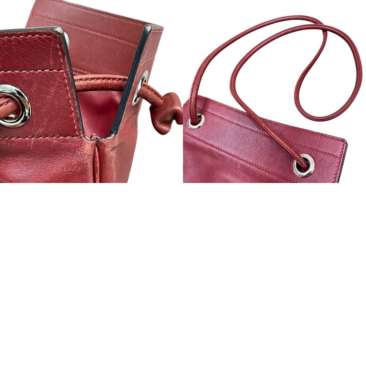 HERMES Aline Mini Shoulder Bag in Rouge Ash with Silver Hardware