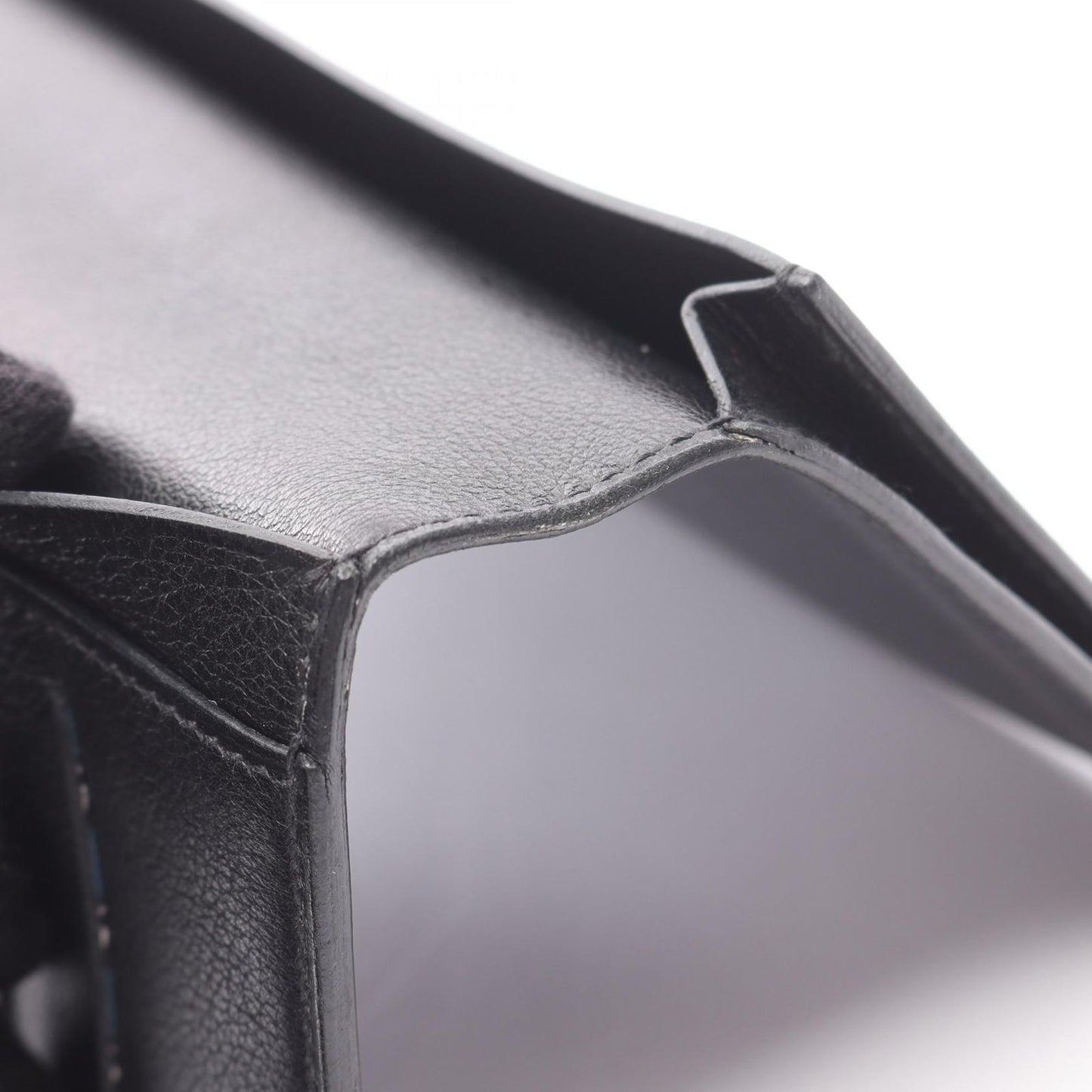 HERMES Citizen Twill Long Silk-In Folding Wallet - Black