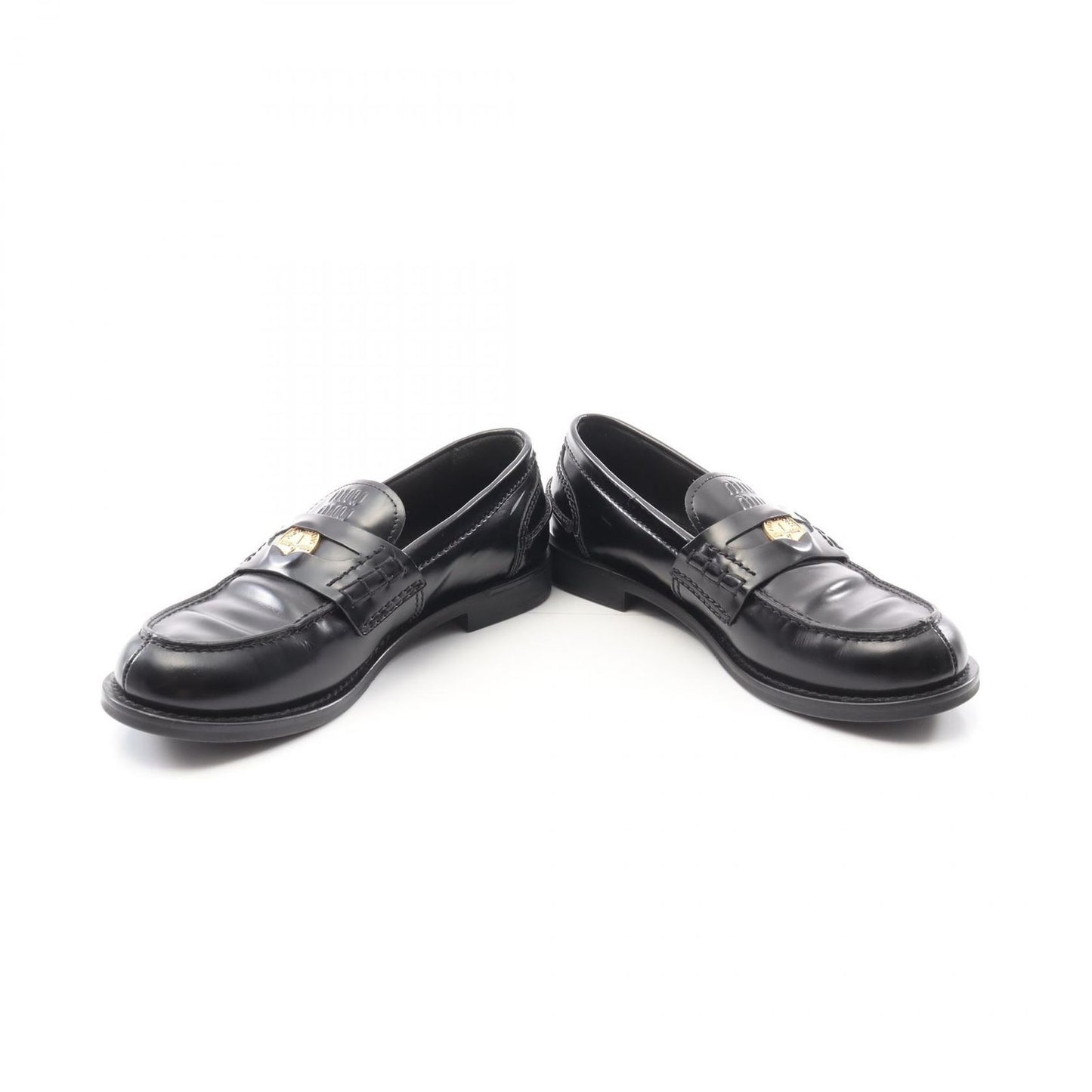 Miu Miu Penny Loafers in Black Leather - Timeless Elegance