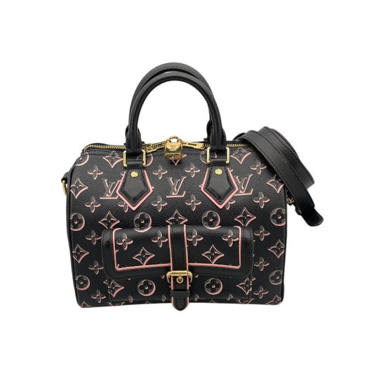 Louis Vuitton Speedy Bandoulière 25 Monogram Canvas Handbag - Noir