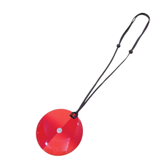 HERMES Minimal City Pendant Necklace in Red/Orange Buffalo Horn