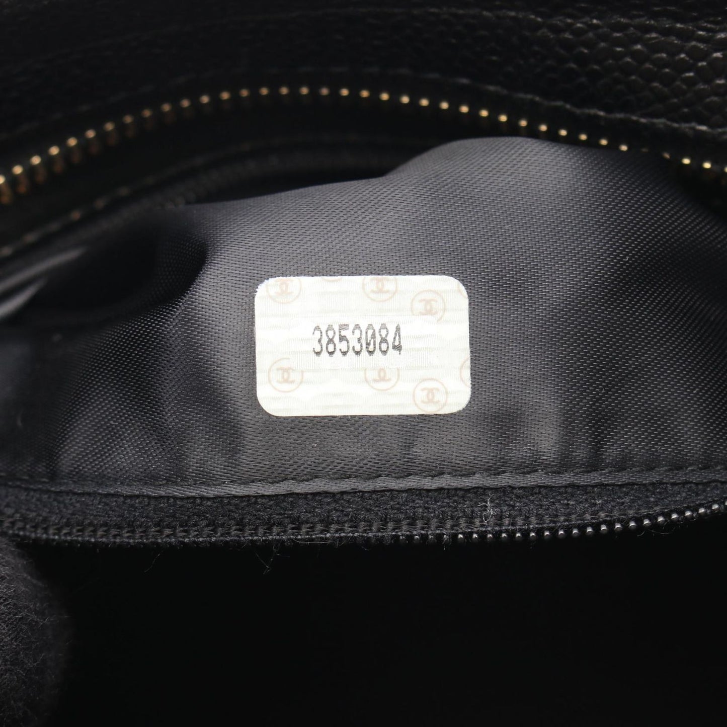 CHANEL Matelassé Tote Bag in Black Caviar Leather