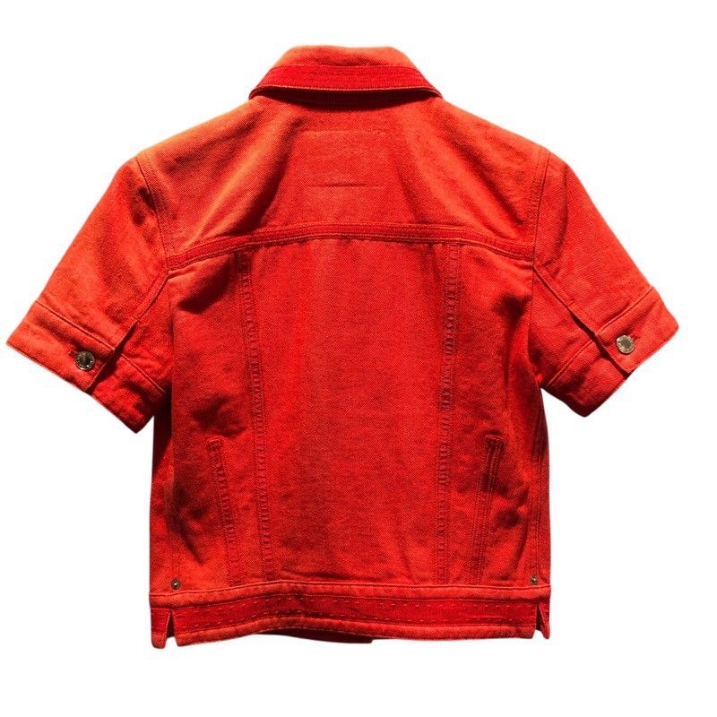 Louis Vuitton Women's Cotton Short Sleeve Shirt Jacket - Size 36