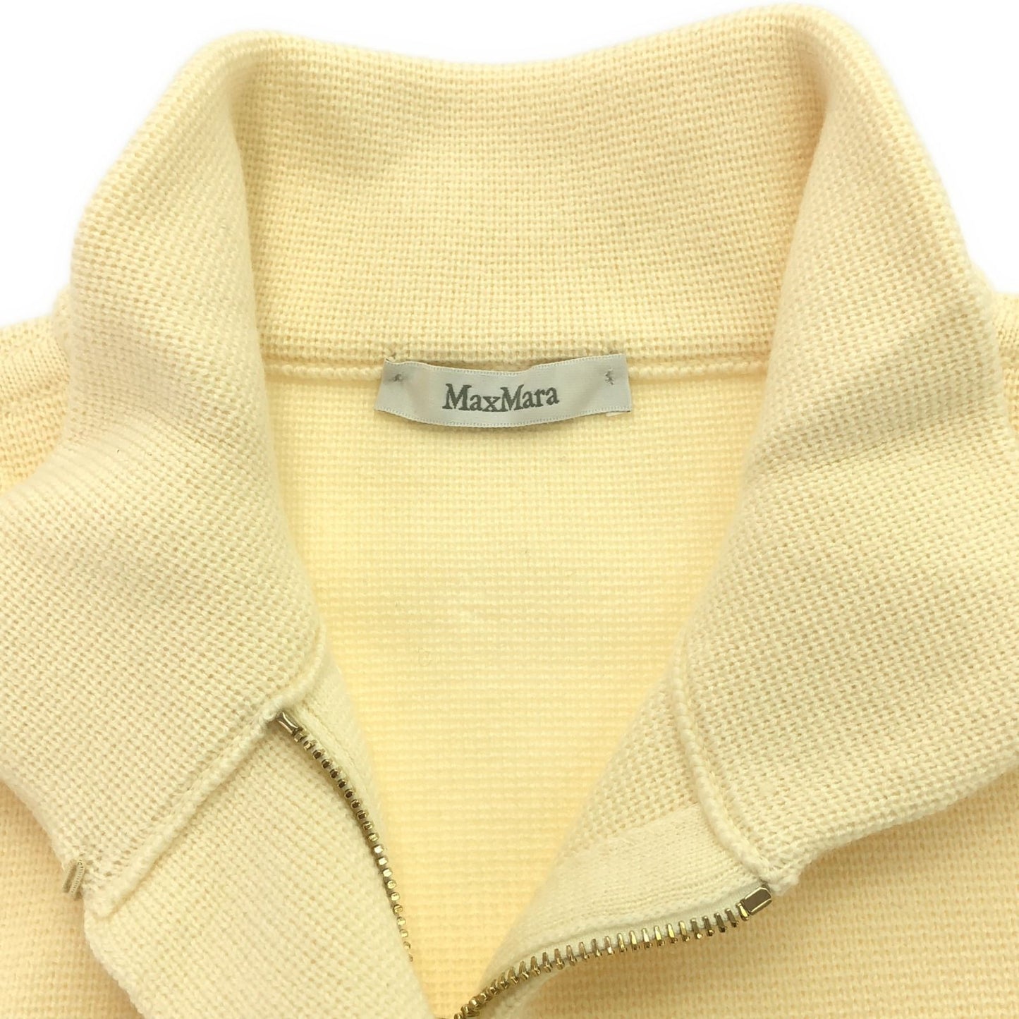 MAX MARA Ivory Wool Cardigan - Timeless Elegance