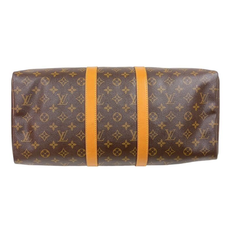 Louis Vuitton Keepall 45 Monogram Canvas Boston Bag - Brown & Gold