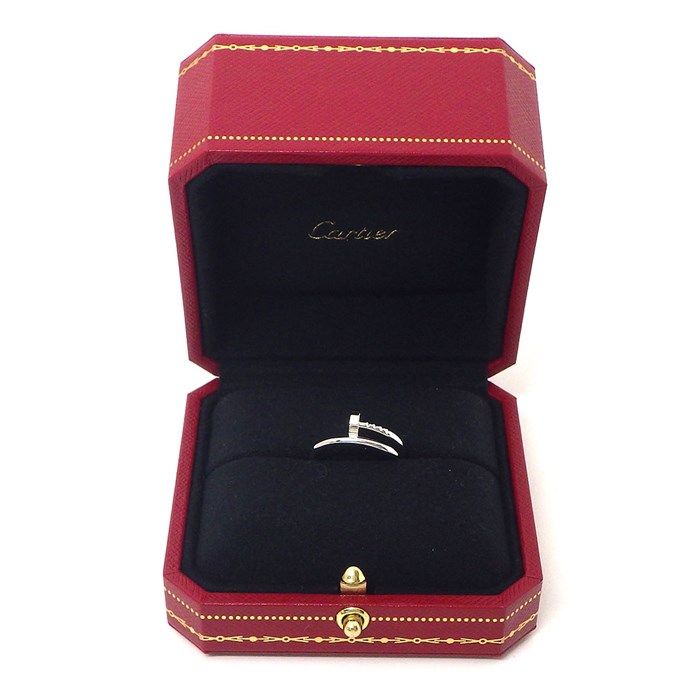 Cartier Juste un Clou Ring in K18 White Gold - Size 11