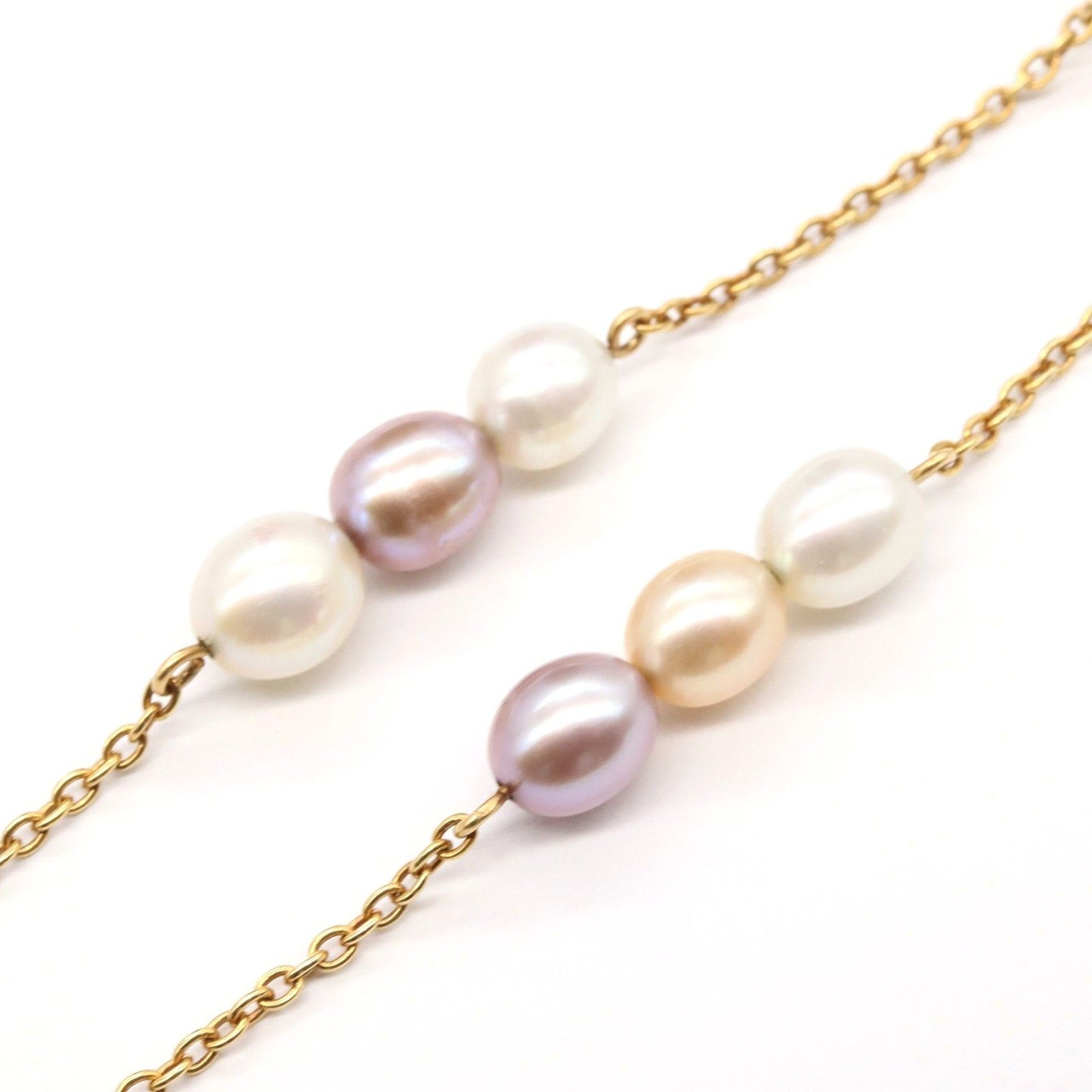 TASAKI Pearl Necklace in K18 Yellow Gold - Exquisite Elegance