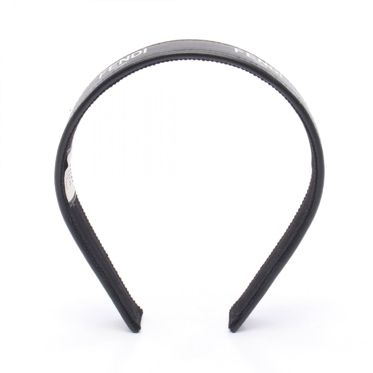 FENDI Black Leather Headband - Exquisite Craftsmanship