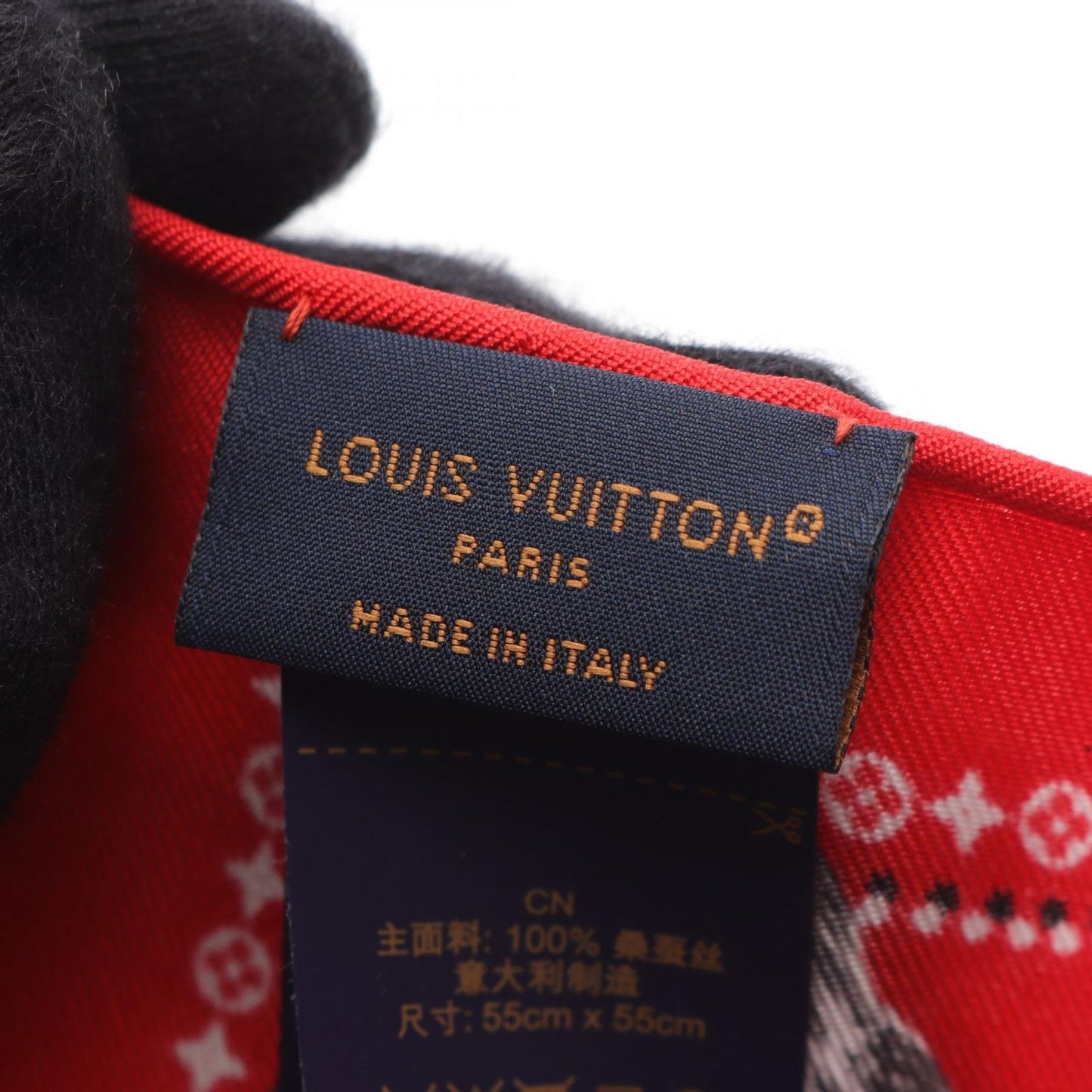 Louis Vuitton LV Rope Silk Scarf - Exquisite Red Elegance