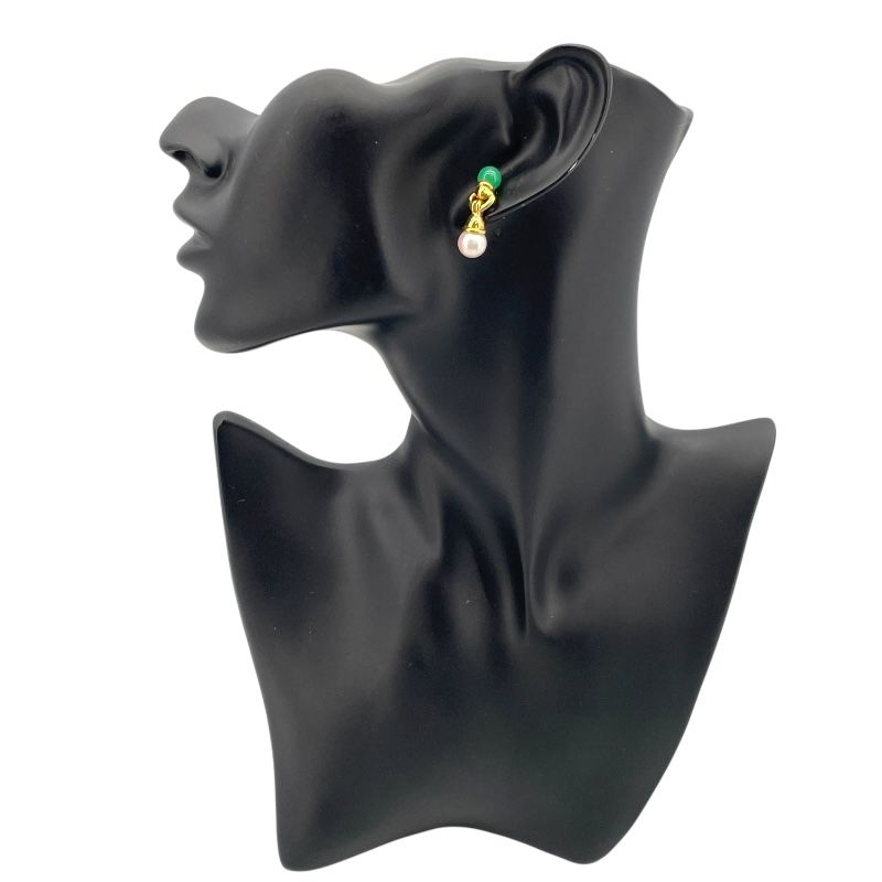 MIKIMOTO K18YG Pearl Earrings - Exquisite Gold Jewelry