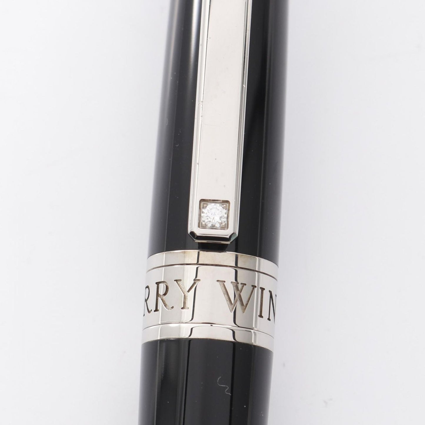 HARRY WINSTON Rollerball Pen 613-P-PP-BK - Exquisite Black & Silver