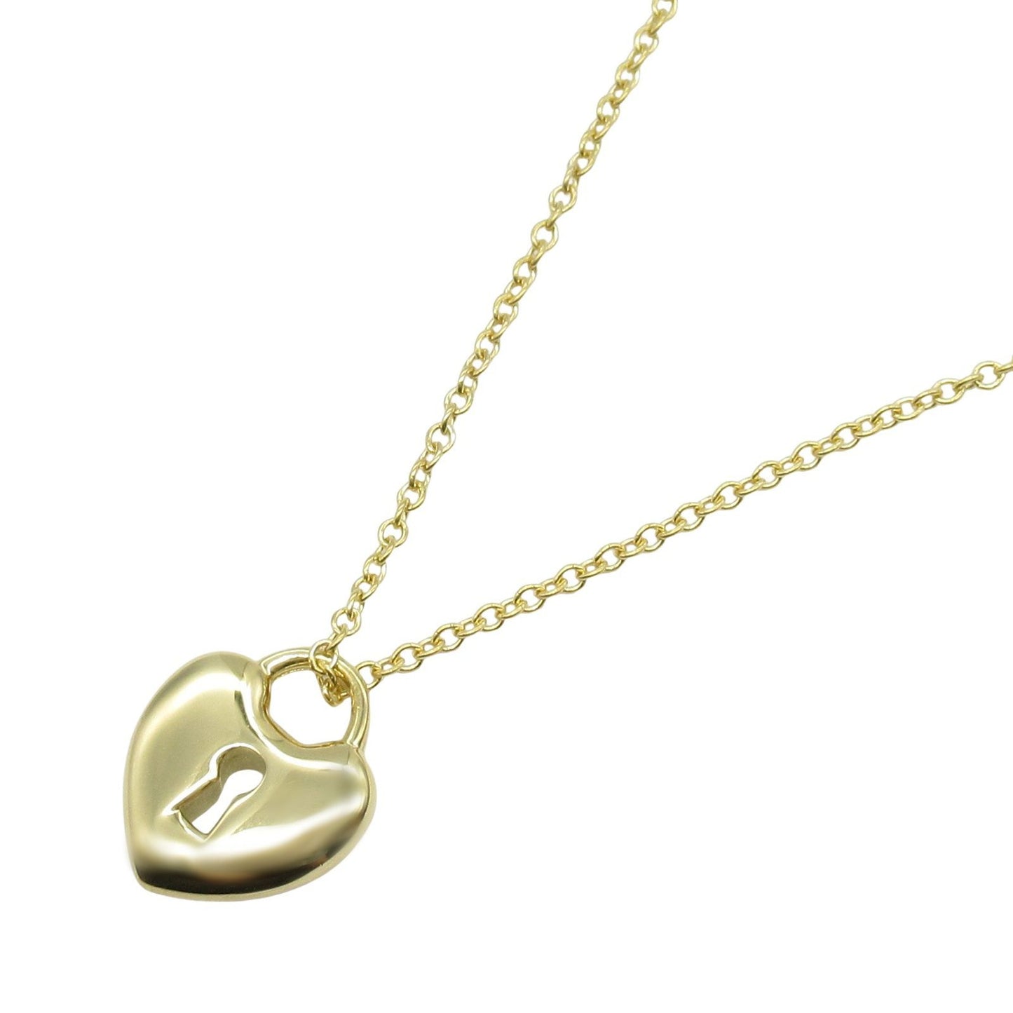 TIFFANY & CO Heart Lock Necklace in 18K Yellow Gold - 40.5cm